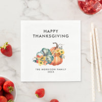 bon thanksgiving citrouille simple aquarelle