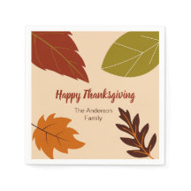 Bon thanksgiving Fall Leaves et votre nom