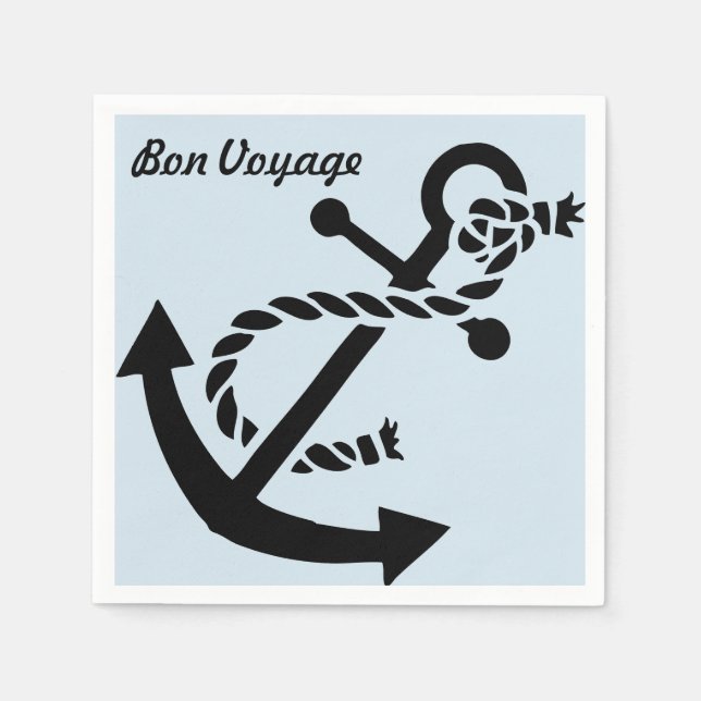 Serviette En Papier Bon Voyage Napkins (Devant)
