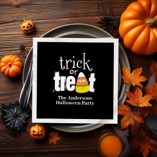 Serviette En Papier Bonbons Corn Trick ou Treat Cute Custom