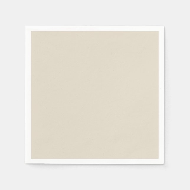 Serviette En Papier Bone (couleur solide) (Devant)