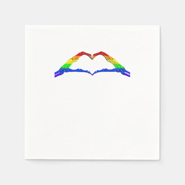 Serviette En Papier Bone Hands Heart Classic (Devant)