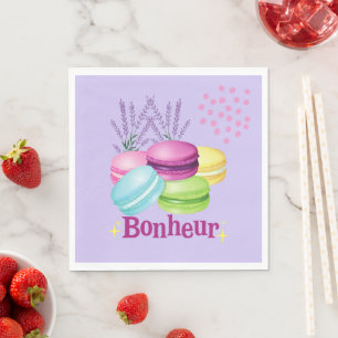 Serviette En Papier Bonheur Macarons