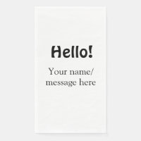 Bonjour ajouter un message de nom simple minimum é