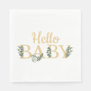 Serviette En Papier Bonjour bébé Eucalyptus serviettes