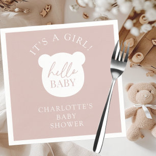Serviette En Papier Bonjour bébé ours C'est un garçon