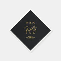 Bonjour Cinquante | Black & Gold 50th Birthday Par