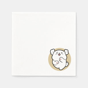 Serviette En Papier Bonjour de la Barked Side II