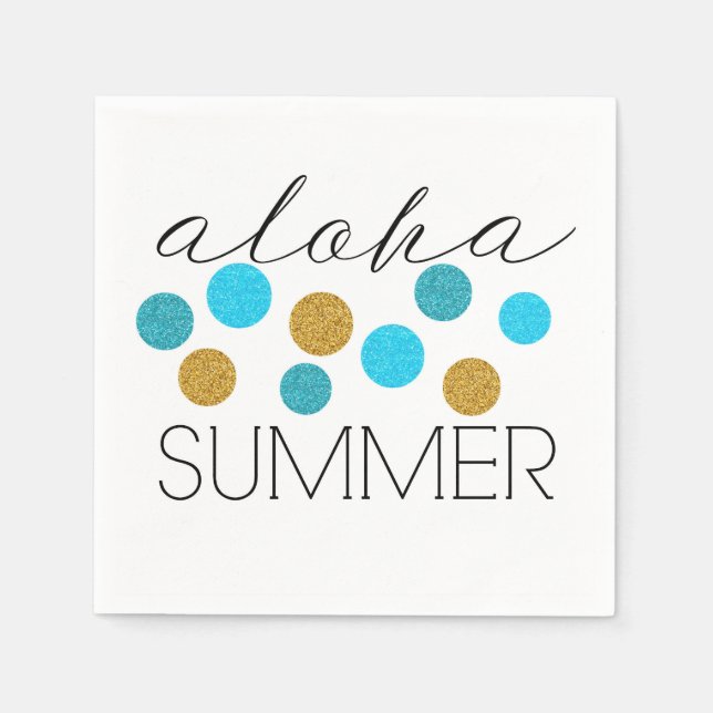 Serviette En Papier Bonjour été (Devant)