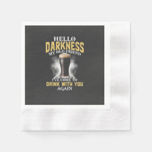 Serviette En Papier Bonjour obscurité mon vieil ami