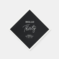 Bonjour Trente | Moderne Fête d'anniversaire 30 an