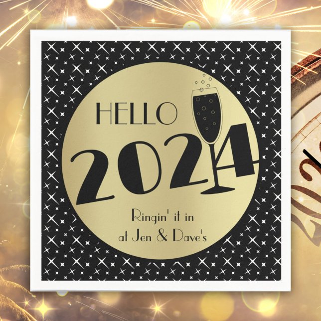 Serviette En Papier Bonne année Papier Napkin (Créateur téléchargé)