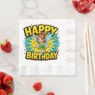 Serviette En Papier Bonne fête d'anniversaire