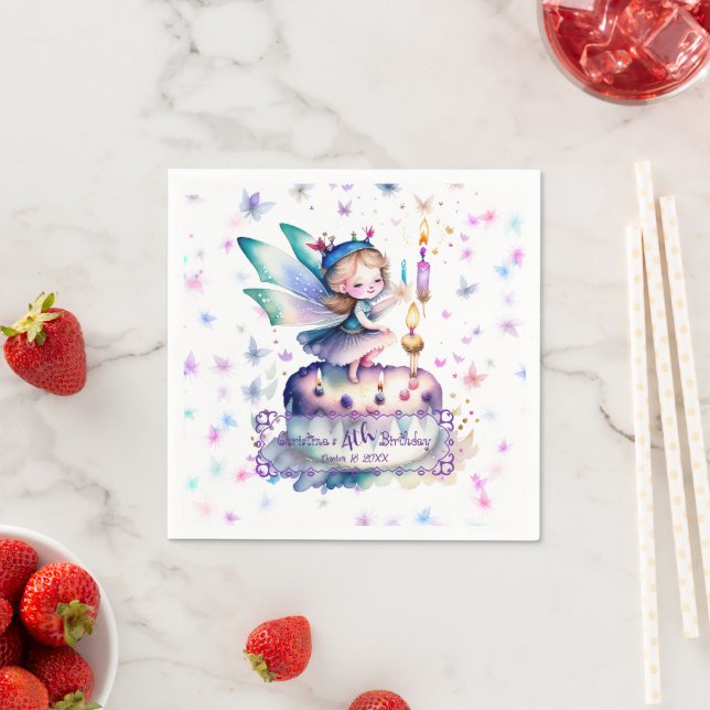 Serviette En Papier Bonne fête d'anniversaire 01 (En situation)