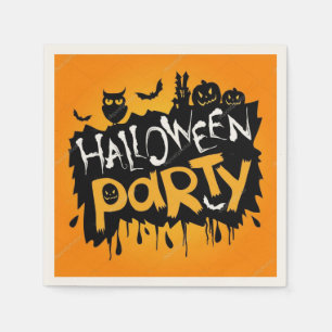 Serviette En Papier Bonne fête d'Halloween