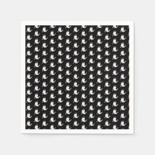 Serviette En Papier Bonne fête d'Halloween mignonne fantôme