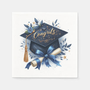 Serviette En Papier Bonnet de remise des diplômes et diplôme
