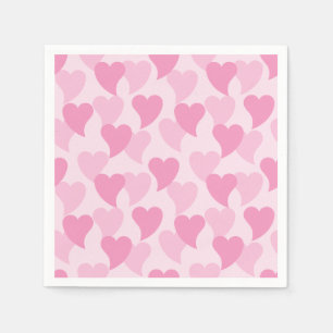 Serviette En Papier Bons Coeurs Motif sans couture