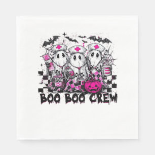 Serviette En Papier Boo Boo Crew Infirmière d'Halloween T-Shirt classi