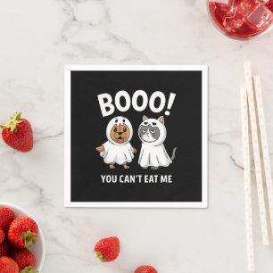 Serviette En Papier Boo Vous ne pouvez pas me manger Chiens et Chats D