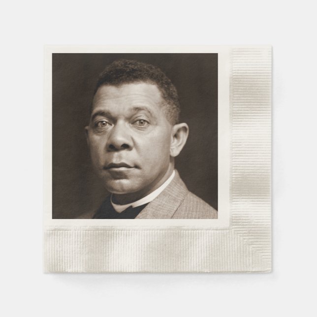 Serviette En Papier Booker Washington : African American Educator (Devant)