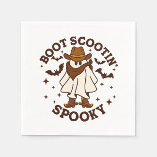 Serviette En Papier Boot Scoot Éffrayant Cowboy Ghost Super Retro Hall