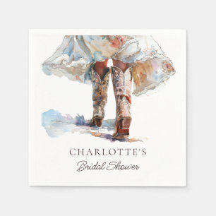 Serviette En Papier Boots Fête des mariées serviettes