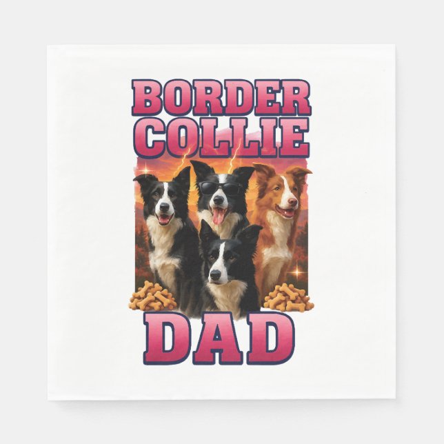 Serviette En Papier Border Collie    (Devant)