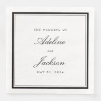 Bordure noire et blanche Mariage traditionnel clas