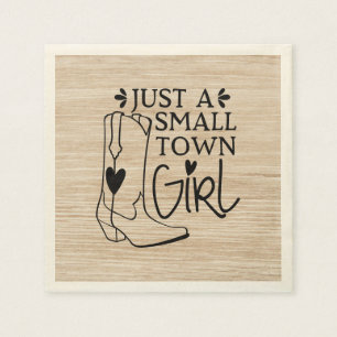 Serviette En Papier Botte de cowboy Pays Bois occidental