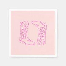 Bottes de cowgirl Barbie rose pour enterrement de 