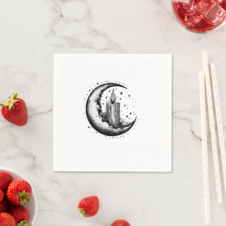 Serviette En Papier Bougie Lit Moon