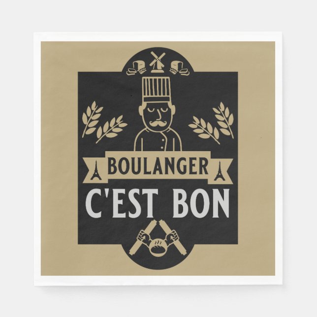 Serviette En Papier boulangeries et boulangeries (Devant)