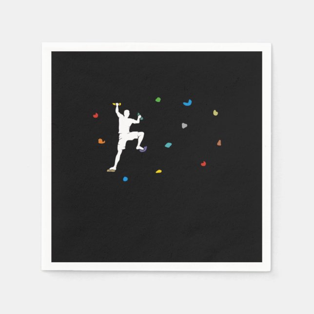Serviette En Papier Boulder Wall Boulder Hall Climber Gift (Devant)