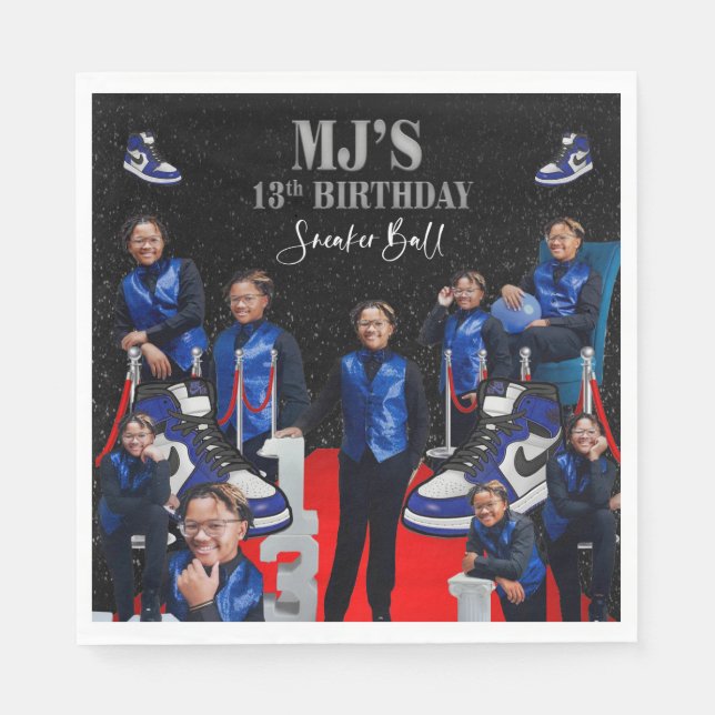 Serviette En Papier Boule basket de MJ (Devant)