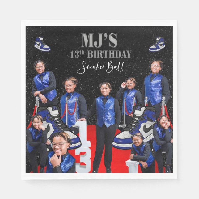 Serviette En Papier Boule basket de MJ (Devant)