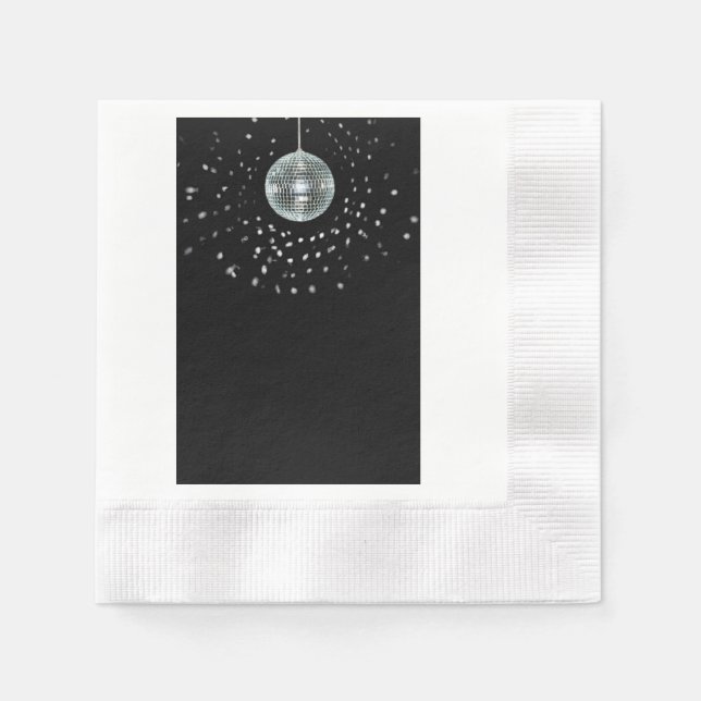 Serviette En Papier Boule Dark Disco (Devant)