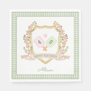 Serviette En Papier Boule de chiche verte Preppy Anniversaire person