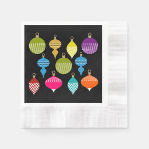 Serviette En Papier Boule décorative de Noël rétro