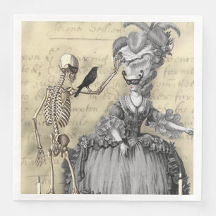 Serviette En Papier Boule Masquerade