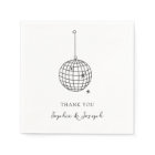 Boule minimaliste de disco noir et blanc