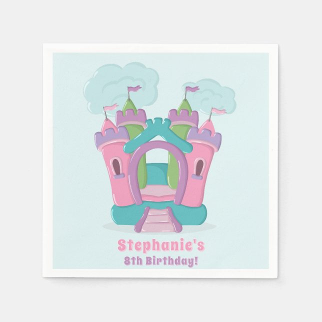 Serviette En Papier Bounce House Party (Devant)