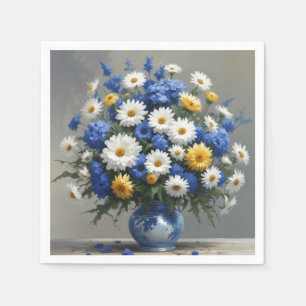 Serviette En Papier Bouquet de fleurs Elégante aquarelle