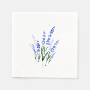 Serviette En Papier Bouquet de lavande aquarelle