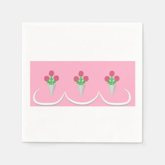 Serviette En Papier Bouquet mariage