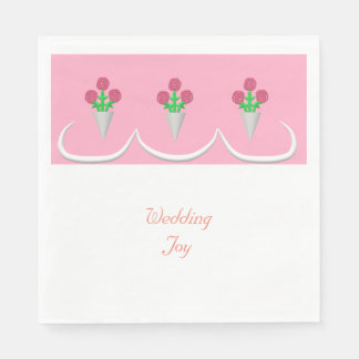 Serviette En Papier Bouquet mariage—Joie Mariage