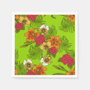 Serviette En Papier Bouquet tropical