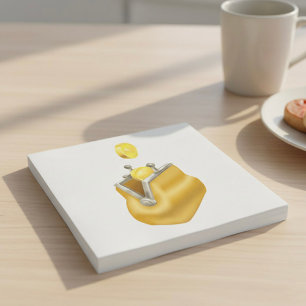 Serviette En Papier Bourse de pièces d'or