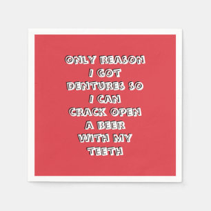 Serviette En Papier Bouteille ouvrir dents serviettes