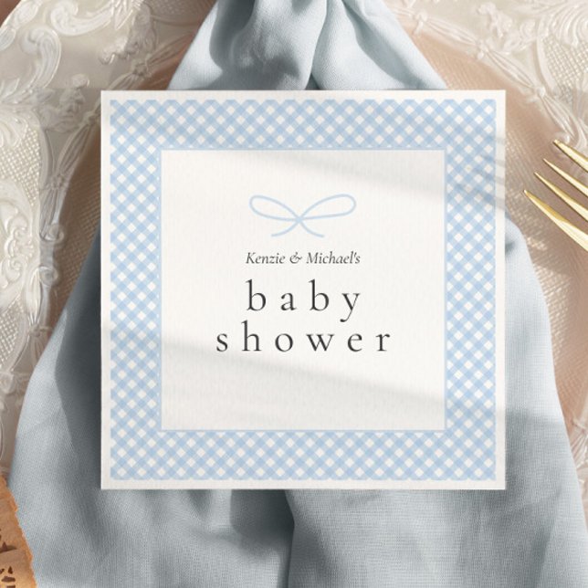 Serviette En Papier Bow simple et moderne (Créateur téléchargé)